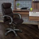 Home Centre Faux Leather Davis Office Chair - Rich Brown...