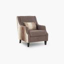 Home Centre Fenland Fabric One-Seater Sofa - 94 cm, Brown...