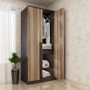 Home Centre Giselle Two Door Hinged Wardrobe, Virgin Oak, 31 * 20 * 76 inches...