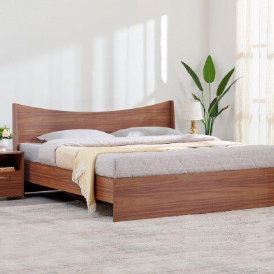 Home Centre Helios Amberly King Bed |Engineered Wood King Bed| (Brown) |1 Year Warranty