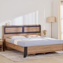 Home Centre Helios Amberly King Bed |Engineered Wood King Bed| (Brown) |1 Year Warranty...