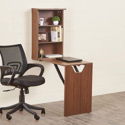Home Centre Helios Besta Flex NXT Brown Engineered Wood Wall Mount Multipurpose Table