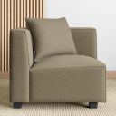 Home Centre Helios Brigade Solid Wood Fabric 1-Seater Wedge Sofa...