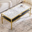 Home Centre Helios Calisto Metal Coffee Table - Gold...