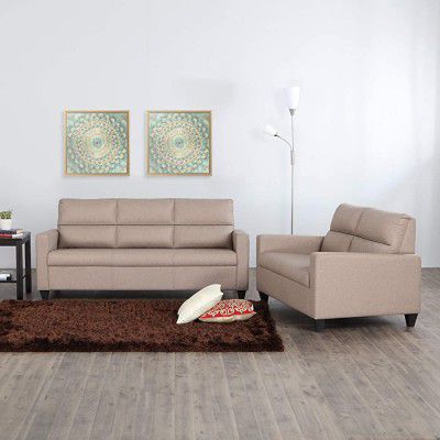Home Centre Helios Clary 3+2 Fabric Sofa Set - Beige