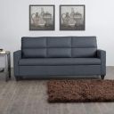 Home Centre Helios Clary Blue 3-Seater Sofa - 173Cm (Polyester, Pine Wood) - 3 Seater...
