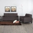 Home Centre Helios Clary Nxt Brown Fabric 3+2 Sofa Set...