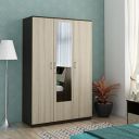 Home Centre Helios Lawrence 3-Door Wardrobe with Mirror - Beige...