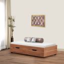 Home Centre Helios Lewis Brown Engineered Wood Diwan Bed...