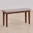 Home Centre Helios Lia Rubber Wood Dining Bench, Walnut Brown...