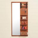 Home Centre Helios Liam - Brown Engineered Wood Wall Mounted Dresser Mirror, Walnut, Small Horizontal...