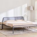 Home Centre Helios Nebula King Bed |Mild Steel King Bed| (Grey) |1 Year Warranty...