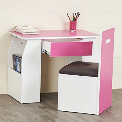 Home Centre Helios Oregin Solid Pink Engineered Wood Kids Study Chair