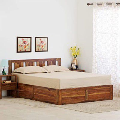 Home Centre Helios Pico Sheesham Wood Queen Bed