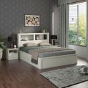 Home Centre Helios Reynan Cannes King Bed | Engineered Wood with Box Storage King Bed...