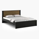 Home Centre Helios Rhine Lyon Engineered Wood King Size Bed Without Storage - 194 cm x 205 cm, Walnut (Model: Lyon-K-NO-Storage)...