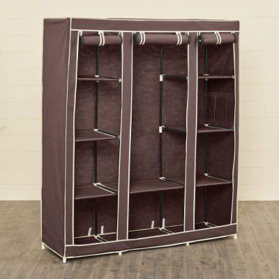 Home Centre Helios Neymar Fabric Collapsible Three-Door Wardrobe 
