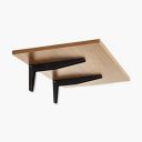 Home Centre Helios Zaria Wall Mount Table - Brown...