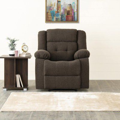 Home Centre | Helios Zurich | Fabric | Solid Wood | 1 Seater Recliners