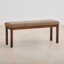 Home Centre Hercules Fabric Dining Bench - Brown...