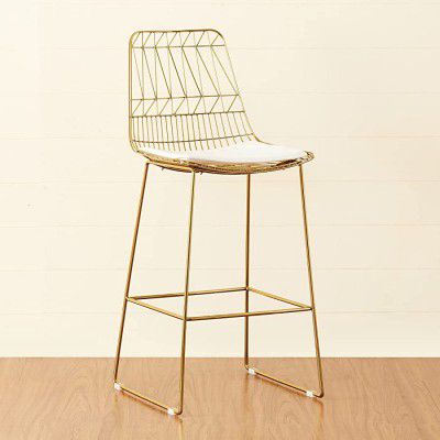 Home Centre Jin Gold Bar Stool
