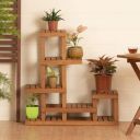 Home Centre Juliet Solid Wood Multi-Tier Planter Stand - Brown...