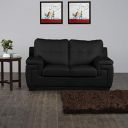Home Centre Kassel Faux Leather 2-Seater Sofa - Black...