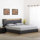 Home Centre Kiro Carbon Queen Bed with Box Storage - Black...