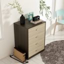 Home Centre Lawrence Chest of 4 Drawers - Brown...