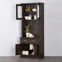 Home Centre Lewis Buffet Hutch - Brown (Engineered Wood)...
