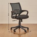 Home Centre Lewis Nxt Black Polypropylene Mesh Office Chair, 20 * 20 * 35", (Lewis-NXT-MESH-Chair)...