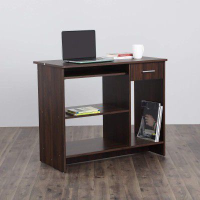Home Centre Engineered Wood Finish Lewis Promo Computer Desk, Beige, Walnut