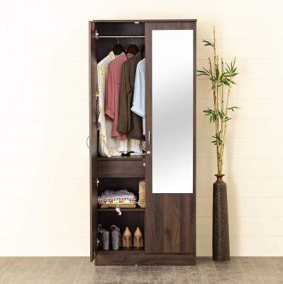 Home Centre Lewis Two-Door Wardrobe with Mirror