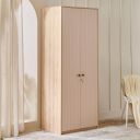 Home Centre | Lexus 2-Door Swing Wardrobe | Engineered Wood | Brown...