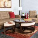 Home Centre Malmo Coffee Table with Stools- 1+4 Pcs, Wood...