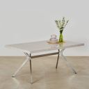 Home Centre Mandalay Beige Engineered Wood 6-Seater Dining Table...
