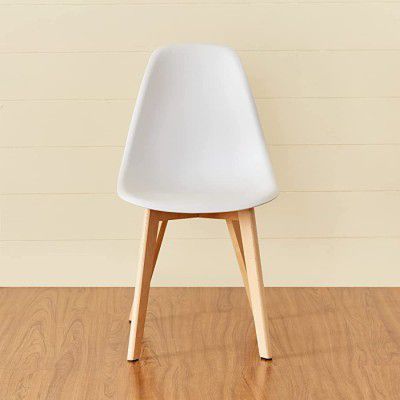 Home Centre Meadow White Solid Wood Dining Chair