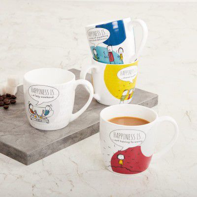 Home Centre Melina Doris Multicolor Printed Mug 