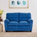 Home Centre Mojo Velvet 2-Seater Sofa - Blue...