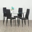 Home Centre Nora 4-Seater Dining Table with 4 Chairs...