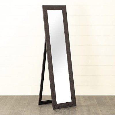Home Centre Olivia Brown Textured Standing Mirror, 25 * 18 * 57 inches (1316-Y-21334243-21334T)