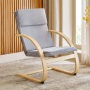 Home Centre Paulo Fabric Accent Chair - Grey...