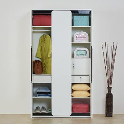 Home Centre Polaris 3-Door Wardrobe - White