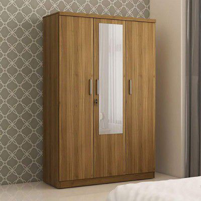 Home Centre Quadro Promo 3-Door Wardrobe - Brown