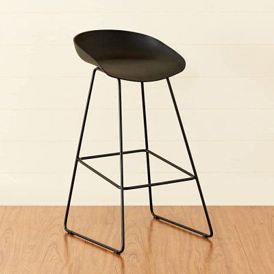 Home Centre Remy Black Bar Stool