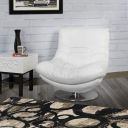 Home Centre Residence Half Leather Sofa-1 Seater White...