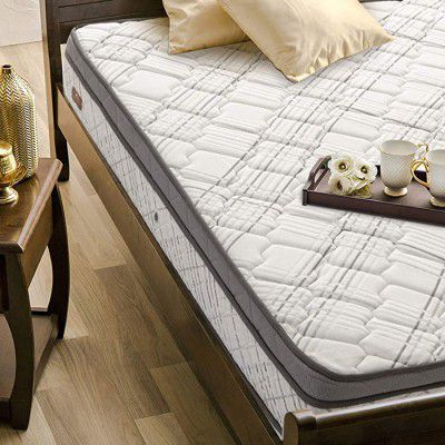 Home Centre Restomax Elite 6+2 Pocket Spring Memory Foam Mattress with Box Top 180 x 195 cm, Grey, King (MATTRESS-45)