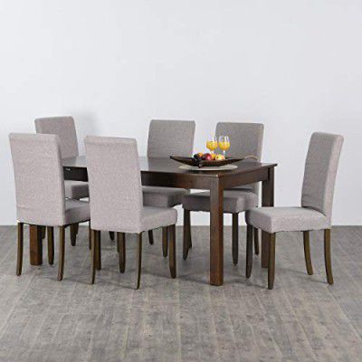 Home Centre Rich Brown Engineered Wood Butterfly 4-6 Seater Extendable Dining Table