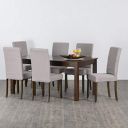 Home Centre Rich Brown Engineered Wood Butterfly 4-6 Seater Extendable Dining Table...