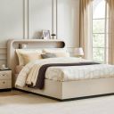 Home Centre | Saga | Engineered Wood | Hydraulic Storage | King Beds | Cream | 1 Year Warranty...